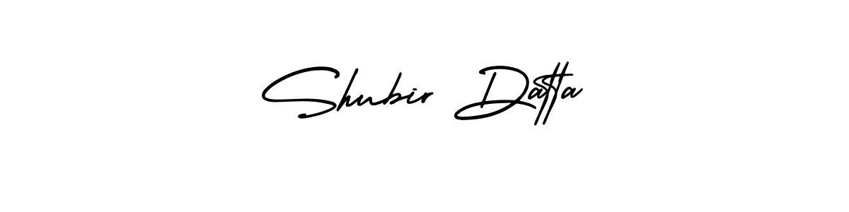 Design your own signature with our free online signature maker. With this signature software, you can create a handwritten (AmerikaSignatureDemo-Regular) signature for name Shubir Datta. Shubir Datta signature style 3 images and pictures png