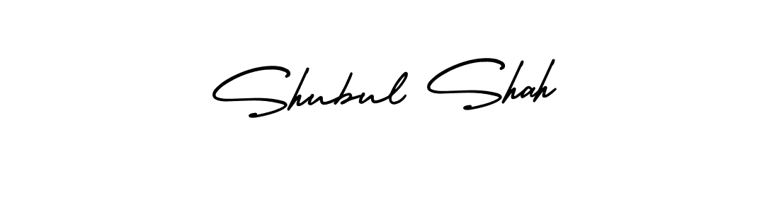 Make a beautiful signature design for name Shubul Shah. With this signature (AmerikaSignatureDemo-Regular) style, you can create a handwritten signature for free. Shubul Shah signature style 3 images and pictures png