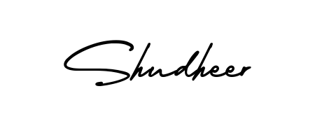 Designed for modern professionals: Shudheer name signature crafted with AmerikaSignatureDemo-Regular script. Ready for digital PDF workflows. Shudheer signature style 3 images and pictures png