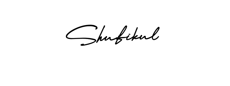 Make a beautiful signature design for name Shufikul. With this signature (AmerikaSignatureDemo-Regular) style, you can create a handwritten signature for free. Shufikul signature style 3 images and pictures png