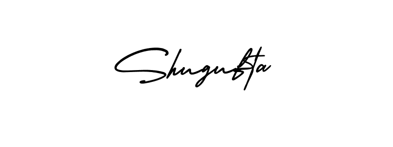 How to Draw Shugufta signature style? AmerikaSignatureDemo-Regular is a latest design signature styles for name Shugufta. Shugufta signature style 3 images and pictures png