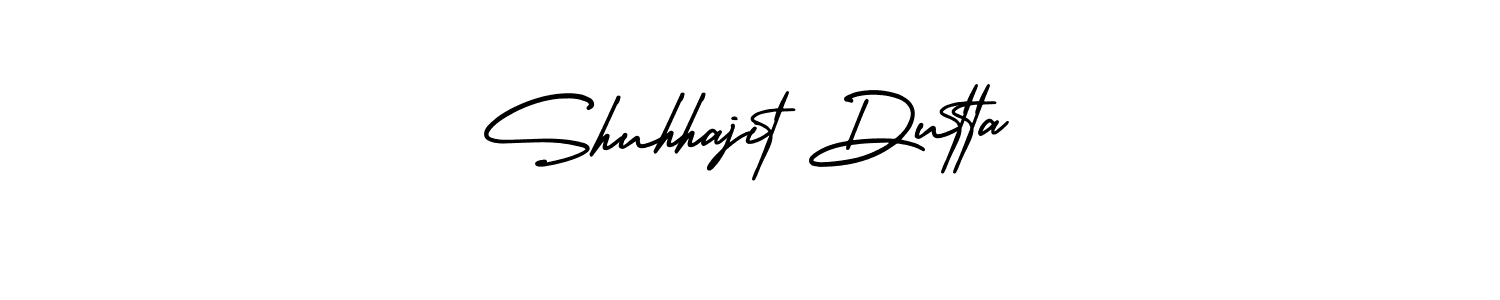 The best way (AmerikaSignatureDemo-Regular) to make a short signature is to pick only two or three words in your name. The name Shuhhajit Dutta include a total of six letters. For converting this name. Shuhhajit Dutta signature style 3 images and pictures png