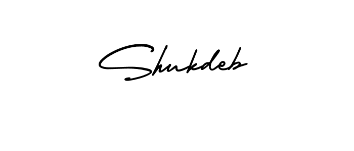 Use a signature maker to create a handwritten signature online. With this signature software, you can design (AmerikaSignatureDemo-Regular) your own signature for name Shukdeb. Shukdeb signature style 3 images and pictures png