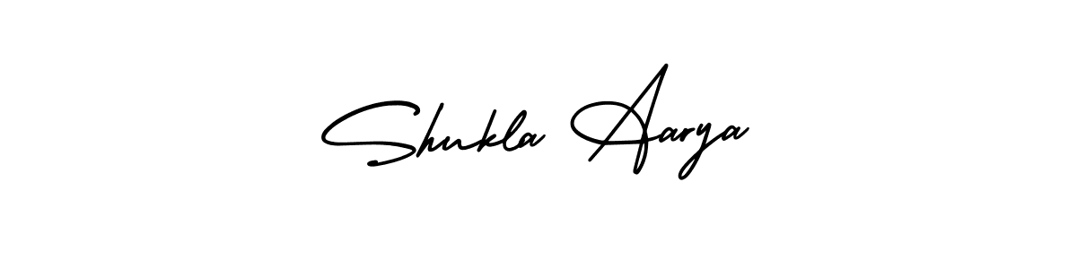 Make a beautiful signature design for name Shukla Aarya. With this signature (AmerikaSignatureDemo-Regular) style, you can create a handwritten signature for free. Shukla Aarya signature style 3 images and pictures png