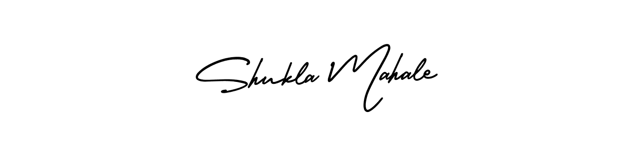 Design your own signature with our free online signature maker. With this signature software, you can create a handwritten (AmerikaSignatureDemo-Regular) signature for name Shukla Mahale. Shukla Mahale signature style 3 images and pictures png