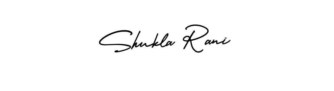 How to Draw Shukla Rani signature style? AmerikaSignatureDemo-Regular is a latest design signature styles for name Shukla Rani. Shukla Rani signature style 3 images and pictures png