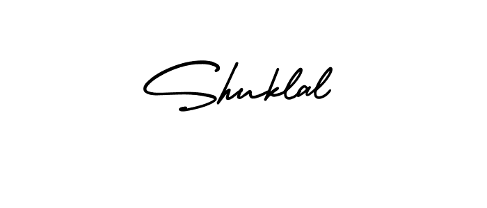 Design your own signature with our free online signature maker. With this signature software, you can create a handwritten (AmerikaSignatureDemo-Regular) signature for name Shuklal. Shuklal signature style 3 images and pictures png