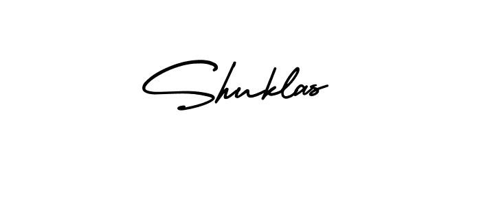 It looks lik you need a new signature style for name Shuklas. Design unique handwritten (AmerikaSignatureDemo-Regular) signature with our free signature maker in just a few clicks. Shuklas signature style 3 images and pictures png