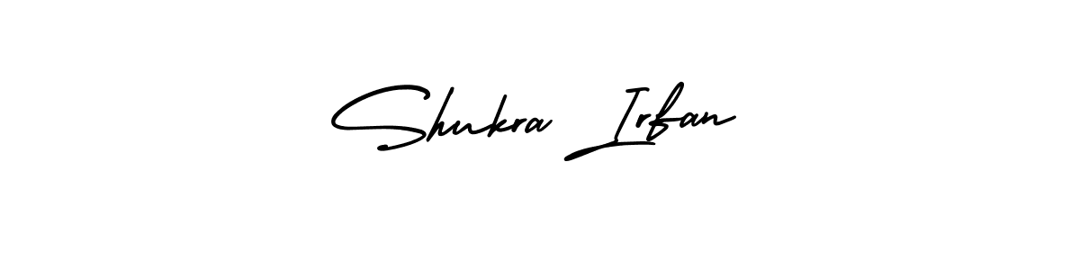 How to make Shukra Irfan signature? AmerikaSignatureDemo-Regular is a professional autograph style. Create handwritten signature for Shukra Irfan name. Shukra Irfan signature style 3 images and pictures png