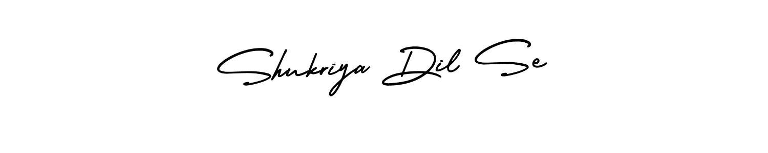 Once you've used our free online signature maker to create your best signature AmerikaSignatureDemo-Regular style, it's time to enjoy all of the benefits that Shukriya Dil Se name signing documents. Shukriya Dil Se signature style 3 images and pictures png