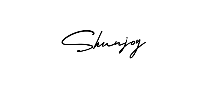 if you are searching for the best signature style for your name Shunjoy. so please give up your signature search. here we have designed multiple signature styles  using AmerikaSignatureDemo-Regular. Shunjoy signature style 3 images and pictures png