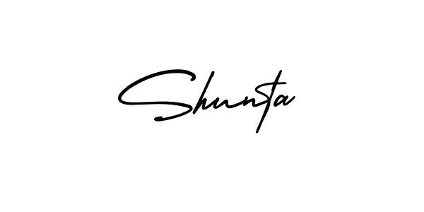 Also You can easily find your signature by using the search form. We will create Shunta name handwritten signature images for you free of cost using AmerikaSignatureDemo-Regular sign style. Shunta signature style 3 images and pictures png
