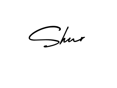 You should practise on your own different ways (AmerikaSignatureDemo-Regular) to write your name (Shur) in signature. don't let someone else do it for you. Shur signature style 3 images and pictures png