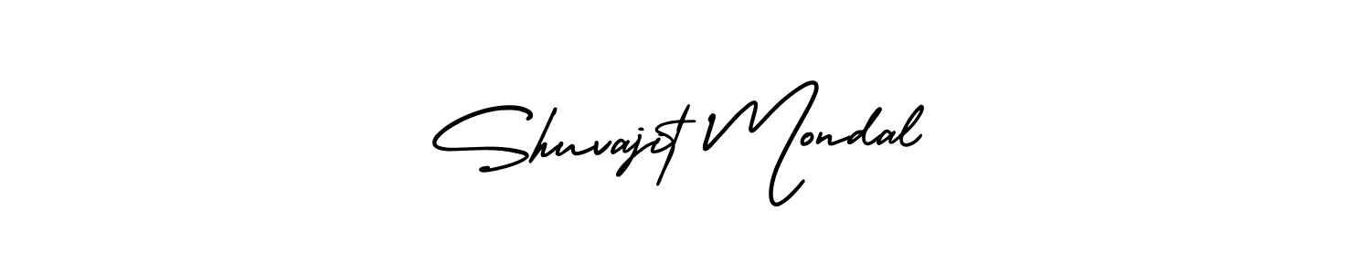 How to Draw Shuvajit Mondal signature style? AmerikaSignatureDemo-Regular is a latest design signature styles for name Shuvajit Mondal. Shuvajit Mondal signature style 3 images and pictures png