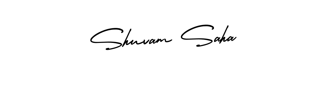 Use a signature maker to create a handwritten signature online. With this signature software, you can design (AmerikaSignatureDemo-Regular) your own signature for name Shuvam Saha. Shuvam Saha signature style 3 images and pictures png