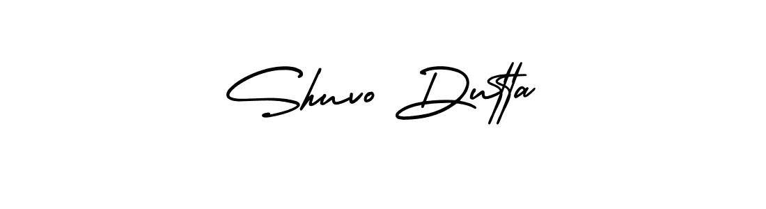 Create a beautiful signature design for name Shuvo Dutta. With this signature (AmerikaSignatureDemo-Regular) fonts, you can make a handwritten signature for free. Shuvo Dutta signature style 3 images and pictures png