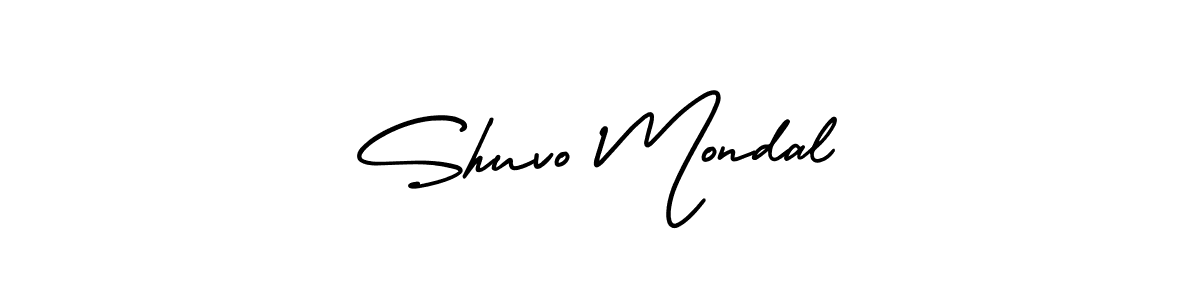 Design your own signature with our free online signature maker. With this signature software, you can create a handwritten (AmerikaSignatureDemo-Regular) signature for name Shuvo Mondal. Shuvo Mondal signature style 3 images and pictures png