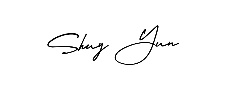 See photos of Shuy Yun official signature by Spectra . Check more albums & portfolios. Read reviews & check more about AmerikaSignatureDemo-Regular font. Shuy Yun signature style 3 images and pictures png