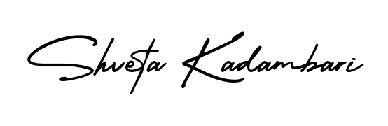 The AmerikaSignatureDemo-Regular font gives name Shveta Kadambari a signature that looks effortless yet distinguished. Download high-res PNG instantly. Shveta Kadambari signature style 3 images and pictures png