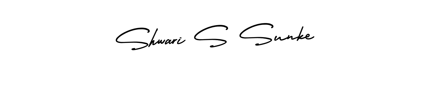 It looks lik you need a new signature style for name Shwari S Sunke. Design unique handwritten (AmerikaSignatureDemo-Regular) signature with our free signature maker in just a few clicks. Shwari S Sunke signature style 3 images and pictures png