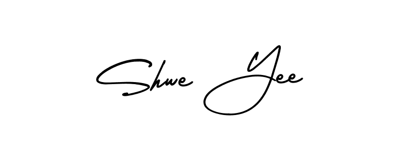 if you are searching for the best signature style for your name Shwe Yee. so please give up your signature search. here we have designed multiple signature styles  using AmerikaSignatureDemo-Regular. Shwe Yee signature style 3 images and pictures png