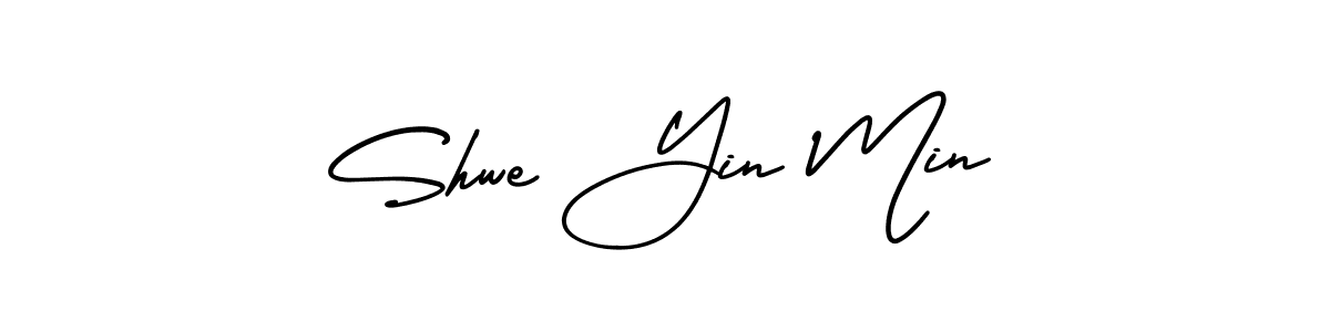 AmerikaSignatureDemo-Regular is a professional signature style that is perfect for those who want to add a touch of class to their signature. It is also a great choice for those who want to make their signature more unique. Get Shwe Yin Min name to fancy signature for free. Shwe Yin Min signature style 3 images and pictures png