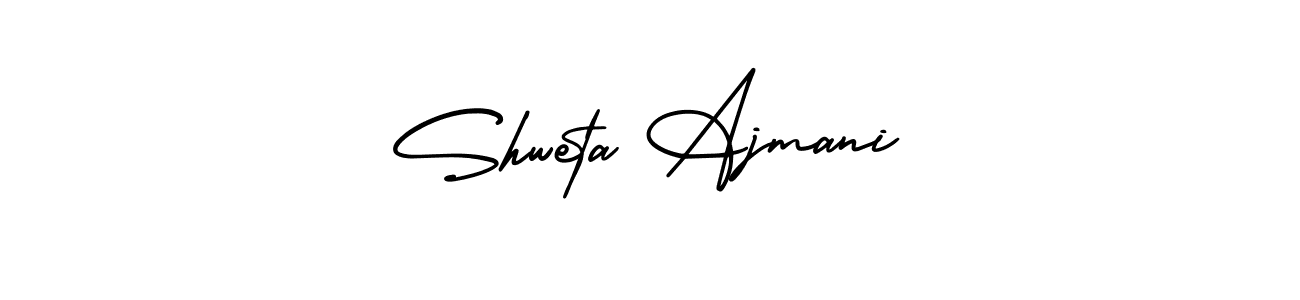 Also we have Shweta Ajmani name is the best signature style. Create professional handwritten signature collection using AmerikaSignatureDemo-Regular autograph style. Shweta Ajmani signature style 3 images and pictures png