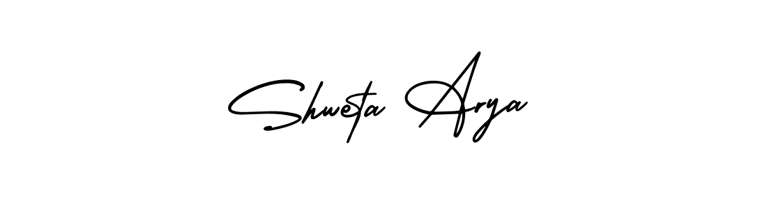 How to make Shweta Arya signature? AmerikaSignatureDemo-Regular is a professional autograph style. Create handwritten signature for Shweta Arya name. Shweta Arya signature style 3 images and pictures png