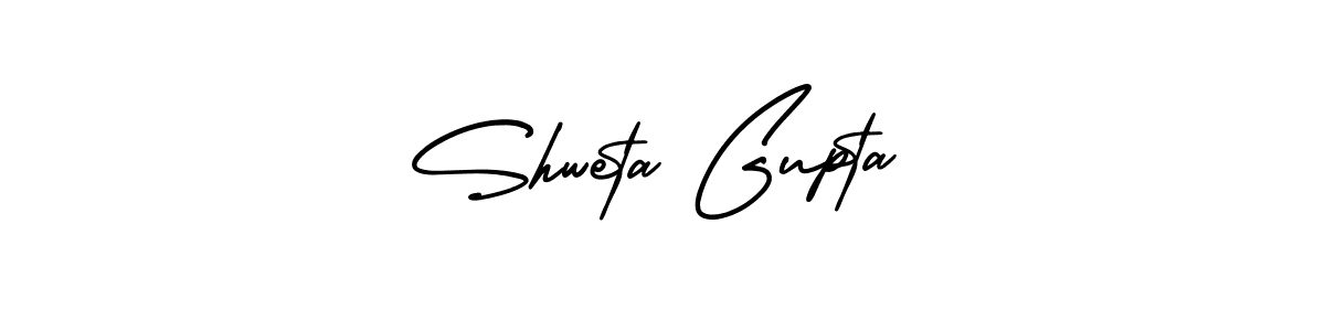 You should practise on your own different ways (AmerikaSignatureDemo-Regular) to write your name (Shweta Gupta) in signature. don't let someone else do it for you. Shweta Gupta signature style 3 images and pictures png