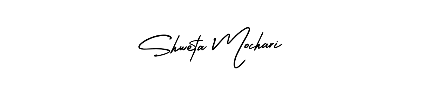Also You can easily find your signature by using the search form. We will create Shweta Mochari name handwritten signature images for you free of cost using AmerikaSignatureDemo-Regular sign style. Shweta Mochari signature style 3 images and pictures png