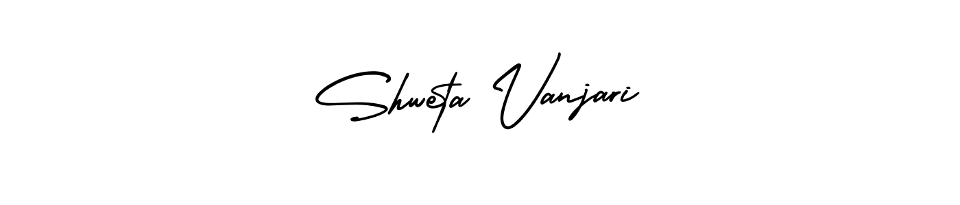 Create a beautiful signature design for name Shweta Vanjari. With this signature (AmerikaSignatureDemo-Regular) fonts, you can make a handwritten signature for free. Shweta Vanjari signature style 3 images and pictures png