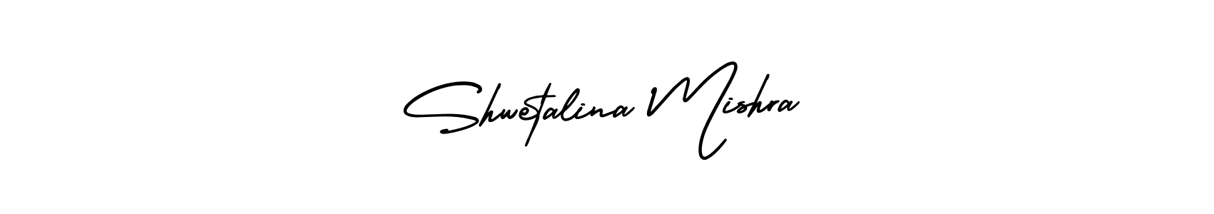 How to make Shwetalina Mishra signature? AmerikaSignatureDemo-Regular is a professional autograph style. Create handwritten signature for Shwetalina Mishra name. Shwetalina Mishra signature style 3 images and pictures png