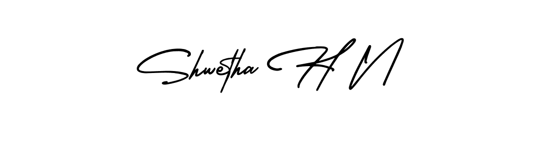 Also You can easily find your signature by using the search form. We will create Shwetha H N name handwritten signature images for you free of cost using AmerikaSignatureDemo-Regular sign style. Shwetha H N signature style 3 images and pictures png