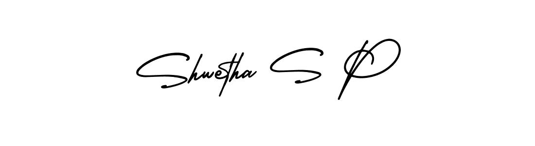 Also we have Shwetha S P name is the best signature style. Create professional handwritten signature collection using AmerikaSignatureDemo-Regular autograph style. Shwetha S P signature style 3 images and pictures png