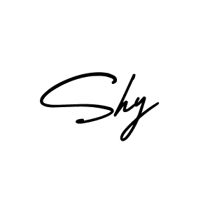 How to make Shy signature? AmerikaSignatureDemo-Regular is a professional autograph style. Create handwritten signature for Shy name. Shy signature style 3 images and pictures png