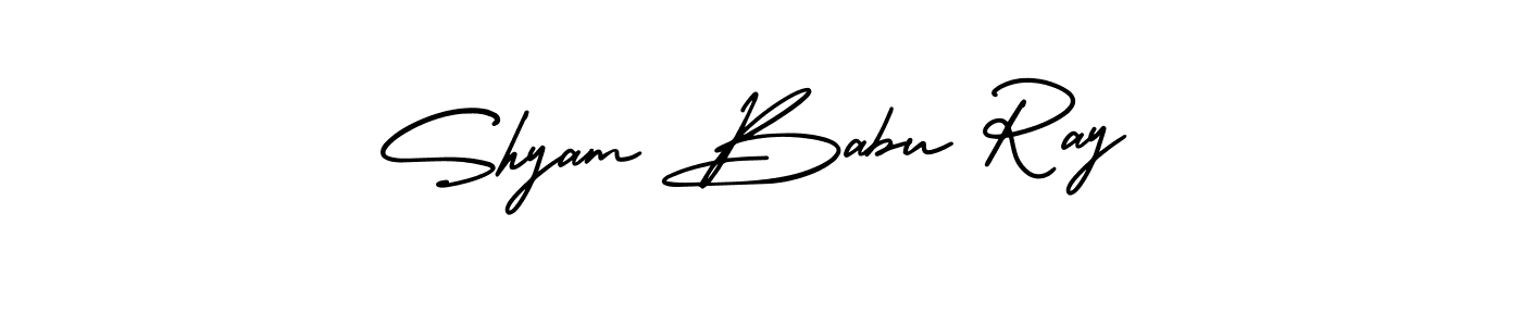 Make a short Shyam Babu Ray signature style. Manage your documents anywhere anytime using AmerikaSignatureDemo-Regular. Create and add eSignatures, submit forms, share and send files easily. Shyam Babu Ray signature style 3 images and pictures png