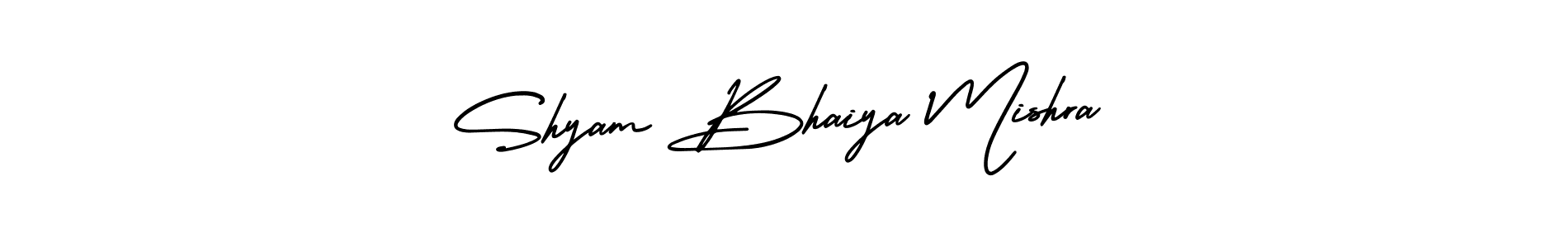 Make a beautiful signature design for name Shyam Bhaiya Mishra. With this signature (AmerikaSignatureDemo-Regular) style, you can create a handwritten signature for free. Shyam Bhaiya Mishra signature style 3 images and pictures png
