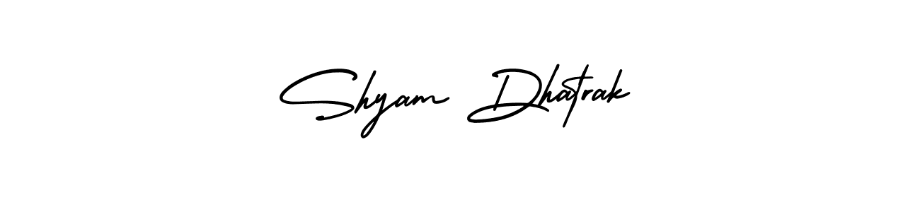 if you are searching for the best signature style for your name Shyam Dhatrak. so please give up your signature search. here we have designed multiple signature styles  using AmerikaSignatureDemo-Regular. Shyam Dhatrak signature style 3 images and pictures png