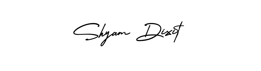 The best way (AmerikaSignatureDemo-Regular) to make a short signature is to pick only two or three words in your name. The name Shyam Dixit include a total of six letters. For converting this name. Shyam Dixit signature style 3 images and pictures png