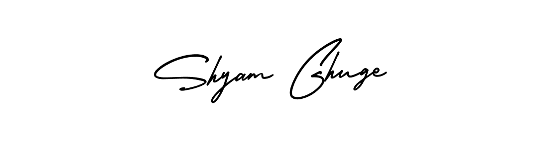 This is the best signature style for the Shyam Ghuge name. Also you like these signature font (AmerikaSignatureDemo-Regular). Mix name signature. Shyam Ghuge signature style 3 images and pictures png