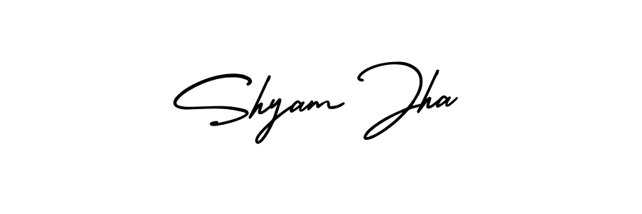 Similarly AmerikaSignatureDemo-Regular is the best handwritten signature design. Signature creator online .You can use it as an online autograph creator for name Shyam Jha. Shyam Jha signature style 3 images and pictures png