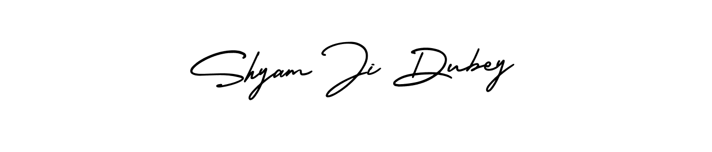How to make Shyam Ji Dubey name signature. Use AmerikaSignatureDemo-Regular style for creating short signs online. This is the latest handwritten sign. Shyam Ji Dubey signature style 3 images and pictures png