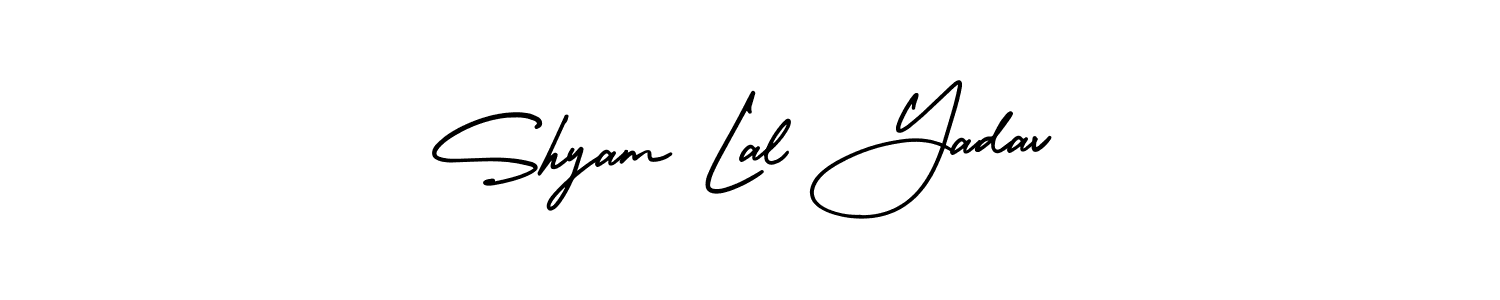 Make a beautiful signature design for name Shyam Lal Yadav. With this signature (AmerikaSignatureDemo-Regular) style, you can create a handwritten signature for free. Shyam Lal Yadav signature style 3 images and pictures png