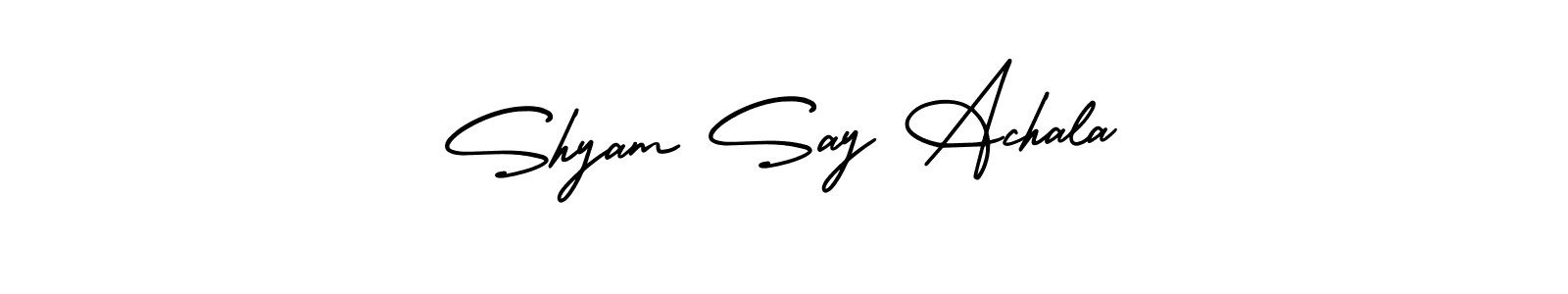 Best and Professional Signature Style for Shyam Say Achala. AmerikaSignatureDemo-Regular Best Signature Style Collection. Shyam Say Achala signature style 3 images and pictures png