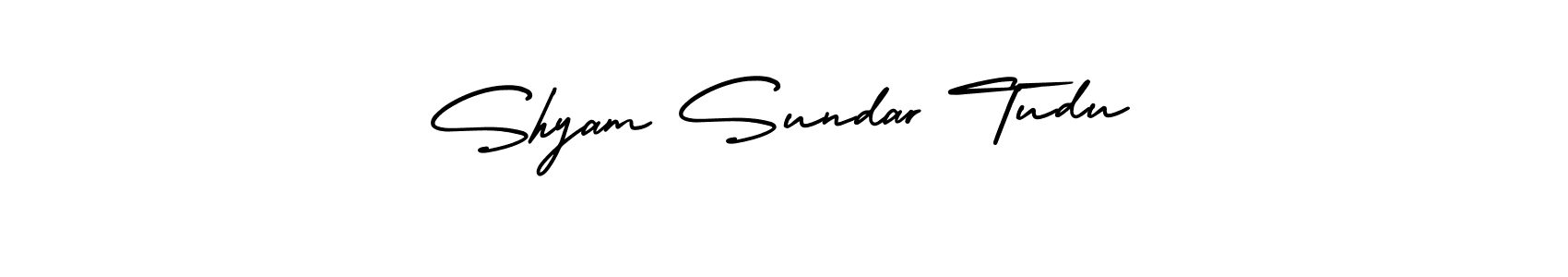 Make a beautiful signature design for name Shyam Sundar Tudu. With this signature (AmerikaSignatureDemo-Regular) style, you can create a handwritten signature for free. Shyam Sundar Tudu signature style 3 images and pictures png