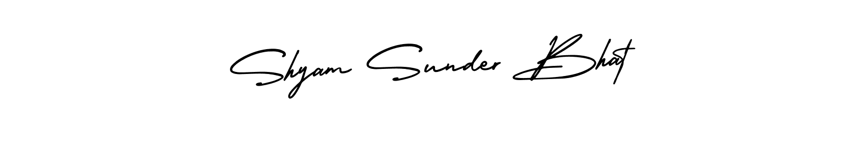 How to make Shyam Sunder Bhat name signature. Use AmerikaSignatureDemo-Regular style for creating short signs online. This is the latest handwritten sign. Shyam Sunder Bhat signature style 3 images and pictures png