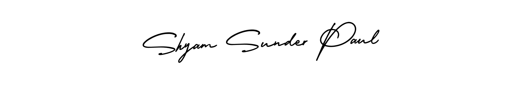 Make a beautiful signature design for name Shyam Sunder Paul. With this signature (AmerikaSignatureDemo-Regular) style, you can create a handwritten signature for free. Shyam Sunder Paul signature style 3 images and pictures png