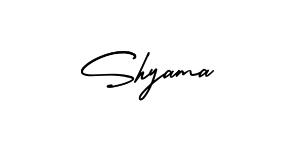 It looks lik you need a new signature style for name Shyama. Design unique handwritten (AmerikaSignatureDemo-Regular) signature with our free signature maker in just a few clicks. Shyama signature style 3 images and pictures png
