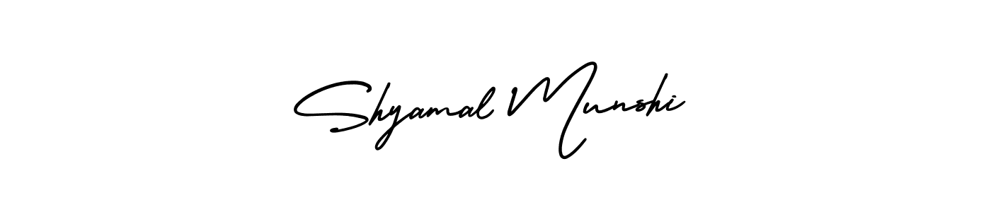 It looks lik you need a new signature style for name Shyamal Munshi. Design unique handwritten (AmerikaSignatureDemo-Regular) signature with our free signature maker in just a few clicks. Shyamal Munshi signature style 3 images and pictures png