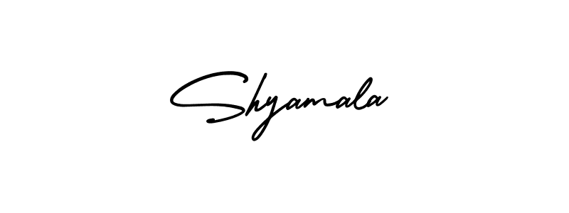 Design your own signature with our free online signature maker. With this signature software, you can create a handwritten (AmerikaSignatureDemo-Regular) signature for name Shyamala. Shyamala signature style 3 images and pictures png